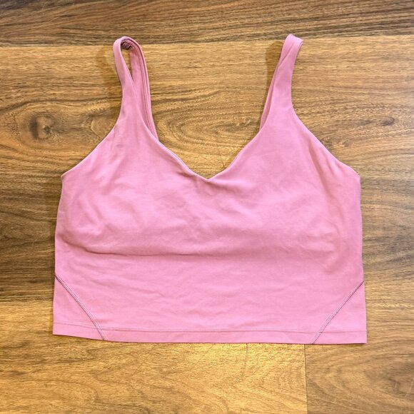 Lululemon Align Tank Crop Women's Size 12 Dusty Rose - See Description - Picture 1 of 5